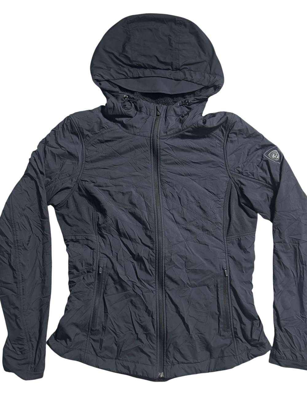 Kuhl The One Women's Jacket Small Black Fleece Lined Windproof Water Resistant